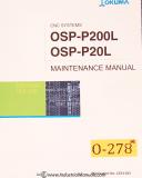 Okuma-Okuma OSP P200L and P20L, CNC System Maintenance Manual 2007-OSP-20L-OSP-P200L-01